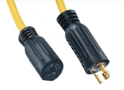 Conector de bloqueo giratorio para cable de bloqueo de extensión de alimentación de RV