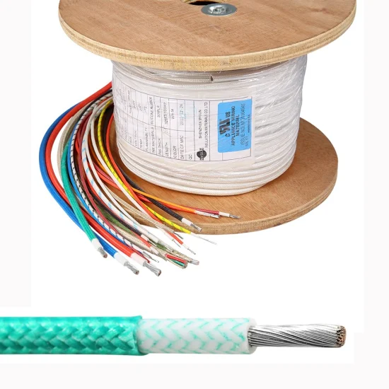 Mysun telegrafía el cable eléctrico de alta temperatura UL3122 del alambre del silicón trenzado de la fibra de vidrio